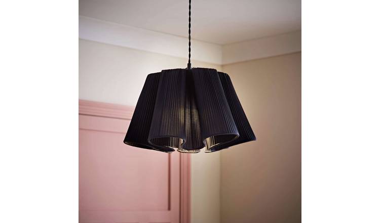ValueLights Jemima Navy Easy Fit Lampshade - 41cm