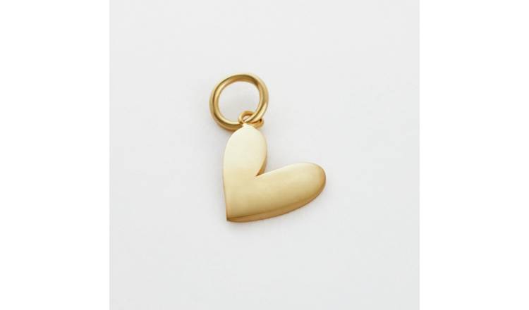 Revere Yellow Gold Plated 925 Sterling Silver Heart Charm