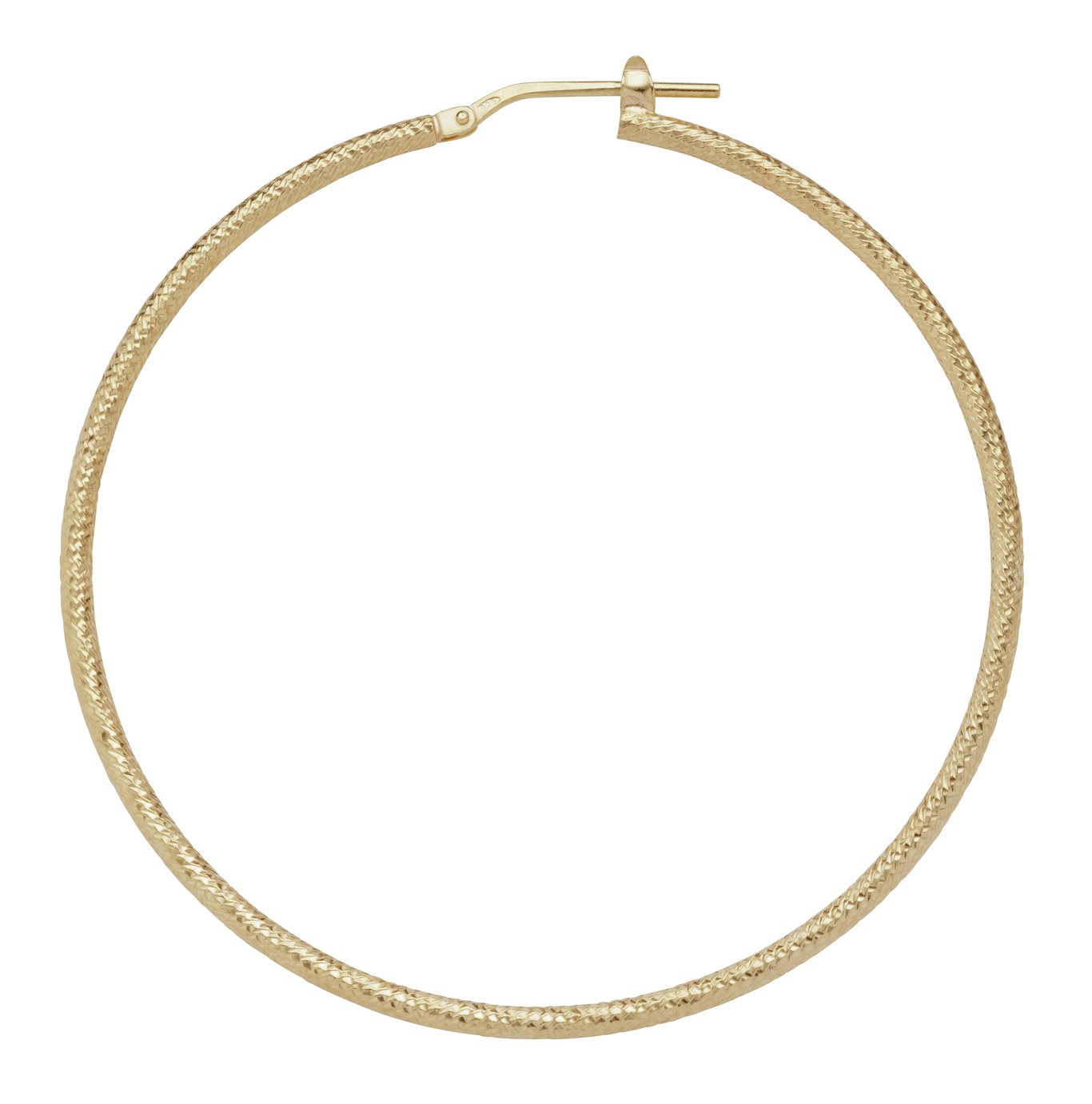 Revere 9ct Gold Plated Diamond Cut Hoops Review