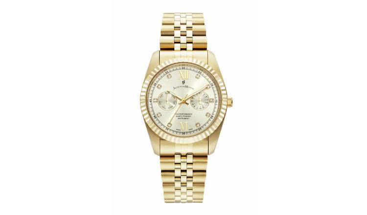 Jacques Du Manoir Inspiration Ladies Gold Stainless Steel Bracelet Watch