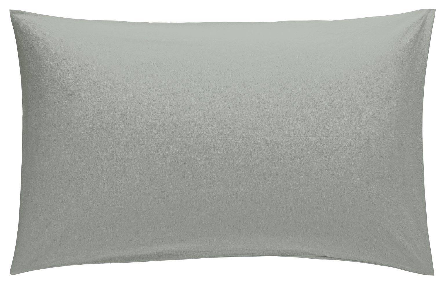 Habitat Washed Cotton Standard Pillowcase Pair - Stone Grey