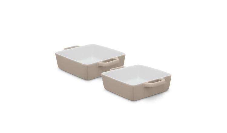 Barbary and Oak Nattura Cream Stoneware Set of 2 Oven Dish