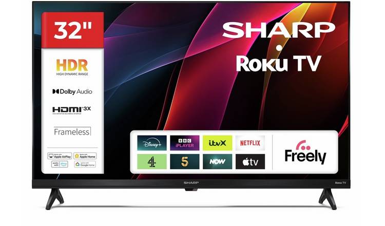 Sharp 32 Inch 1T-C32JD2425KB Smart HD Ready Smart Freely TV