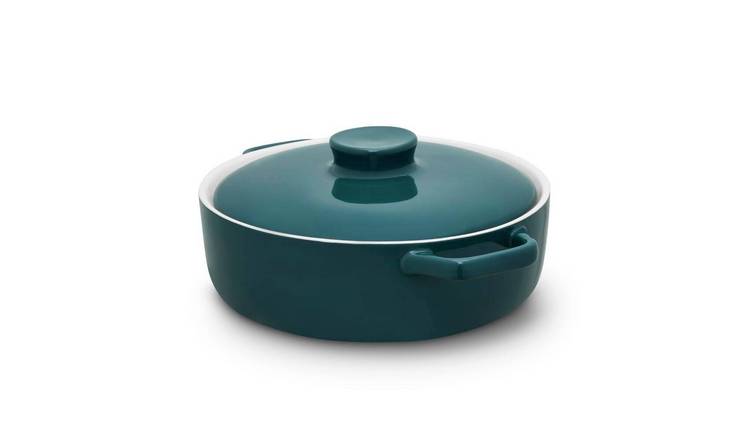 Barbary and Oak Nattura Teal Stoneware 23.5cm Casserole Dish