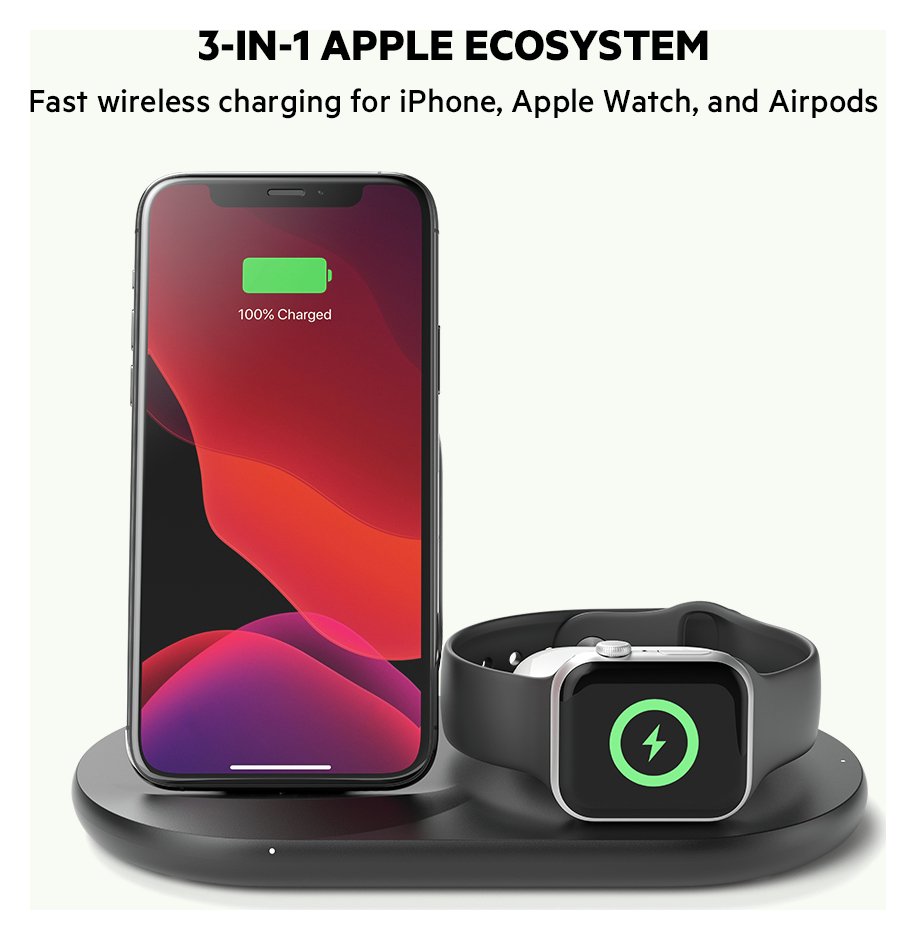 Belkin 3 in 1 Wireless Charger Stand Including Plug Review