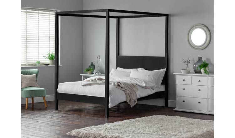 4 poster king bed 2024 wood frame