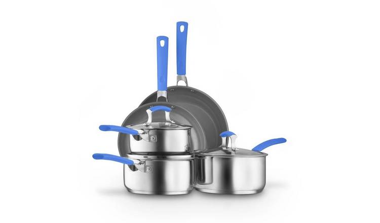 Sur La Table 5 Piece Stainless Steel Cookware Set - Blue