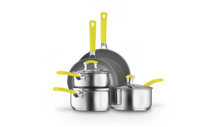 Sur La Table 5 Piece Stainless Steel Cookware Set - Yellow
