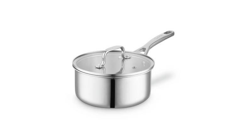 Surlatable 18cm Triply Stainless Steel Saucepan with Lid