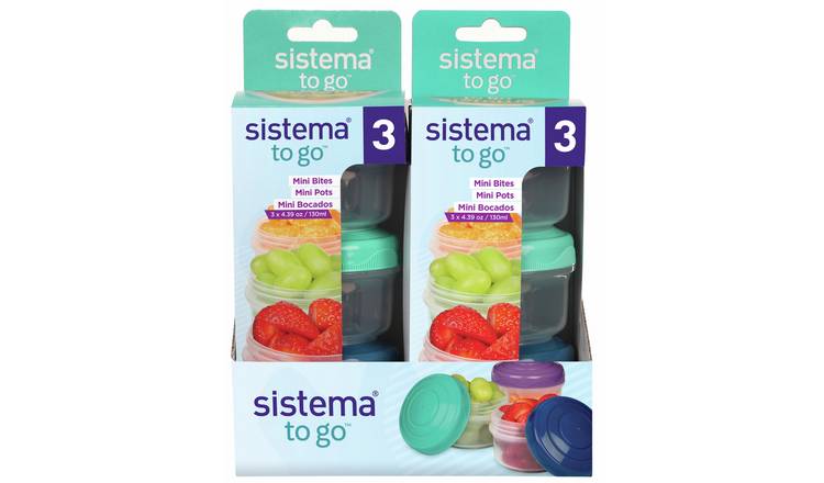 Newell Brands Sistema To Go Mini Bites Stackable Snack Boxes