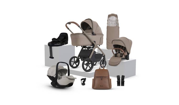Silver Cross Cove 2 360 Car Seat Bundle - Champagne & Natural Taupe