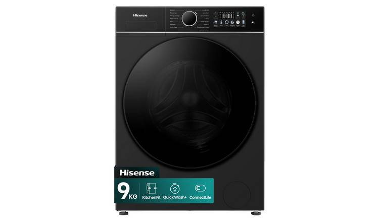 Hisense KitchenFit WF3I9043BBFS2 9KG 1400 Spin Washing Machine - Black
