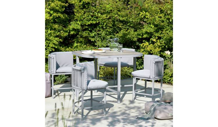 Argos grey best sale patio set