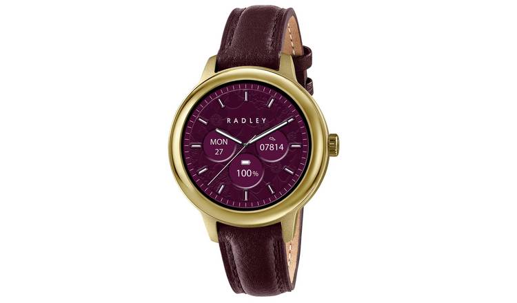 Radley Series 59 Dark Cherry Leather Strap Smart Watch