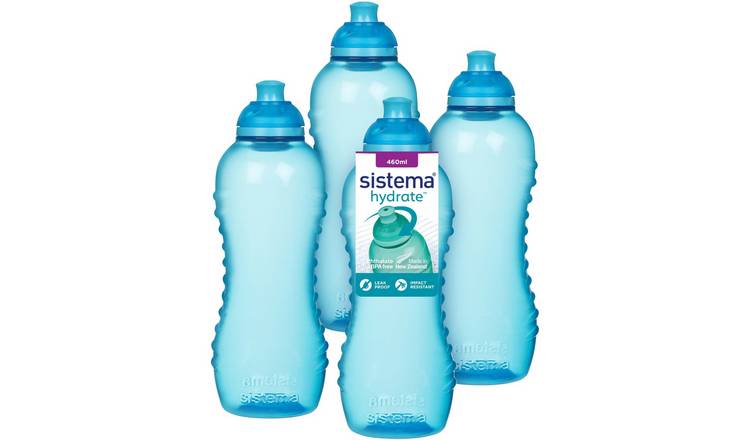 Sistema Squeeze Twist n Sip Sports Water Bottles - 460ml