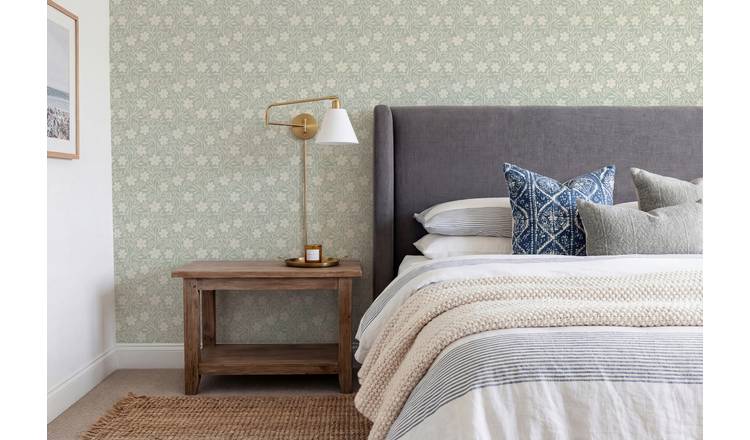 Arthouse Berry Floral Sage Wallpaper