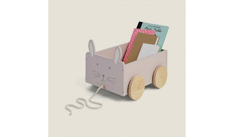 Great Little Trading Company Bunny Book Cart - Pink