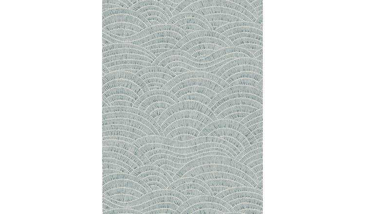 Esselle Home Dalty Steel Blue Wallpaper