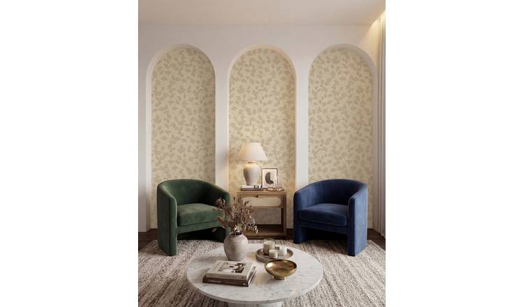 Arthouse Elegant Ginkgo Leaf Gold Wallpaper