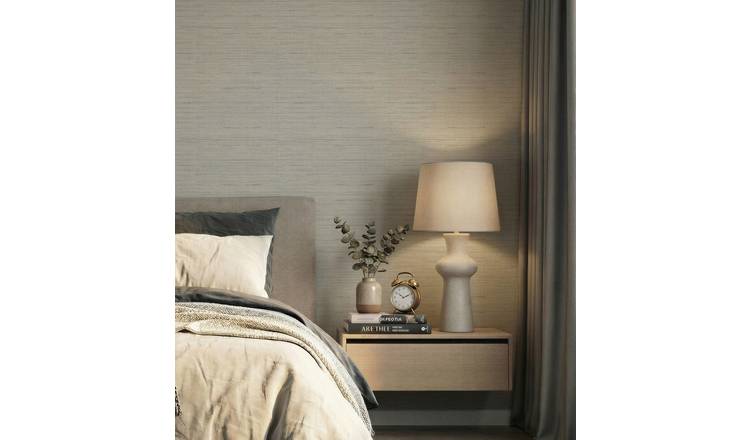 Arthouse Ginkgo Plain Grey Wallpaper