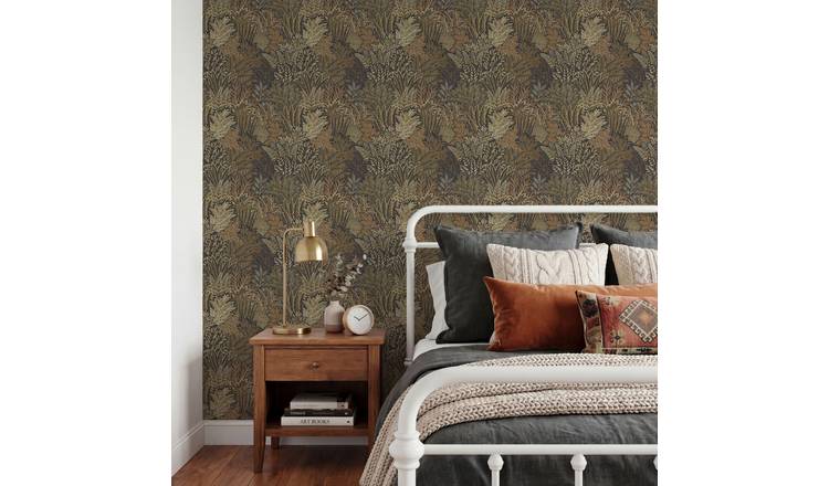 Arthouse Illustrated Foliage Rust Wallpaper