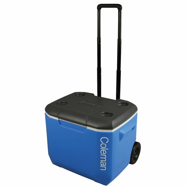 Coleman 60QT Blue Performance Cool Box On Wheels - 56 Litres 0