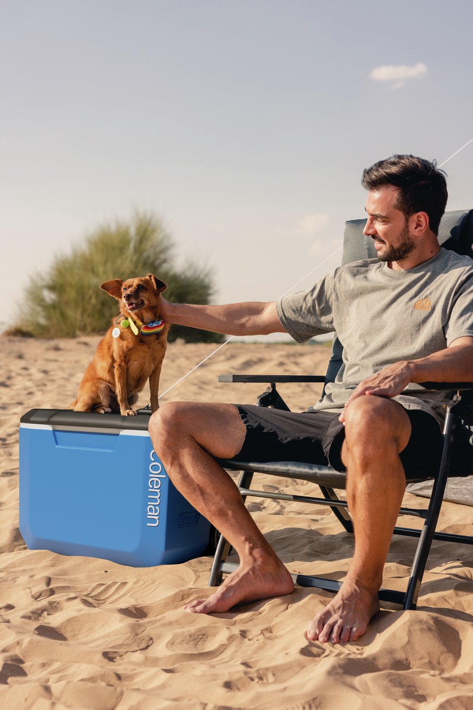Buy Coleman 60QT Blue Performance Cool Box On Wheels - 56 Litres
