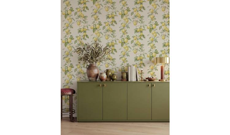 Arthouse Lemon Trail Yellow Wallpaper