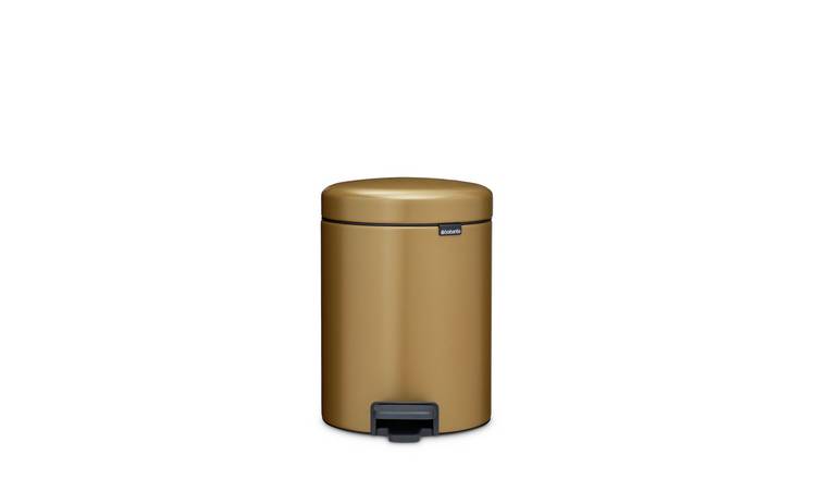 Brabantia NewIcon 5 Liter Pedal Bin - Warm Brass