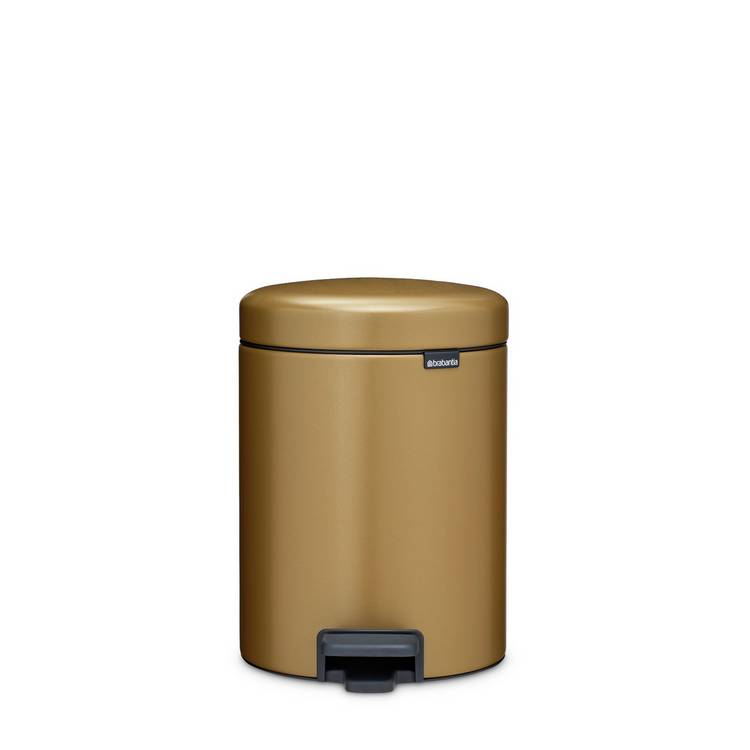 Brabantia NewIcon 5 Liter Pedal Bin - Warm Brass 0
