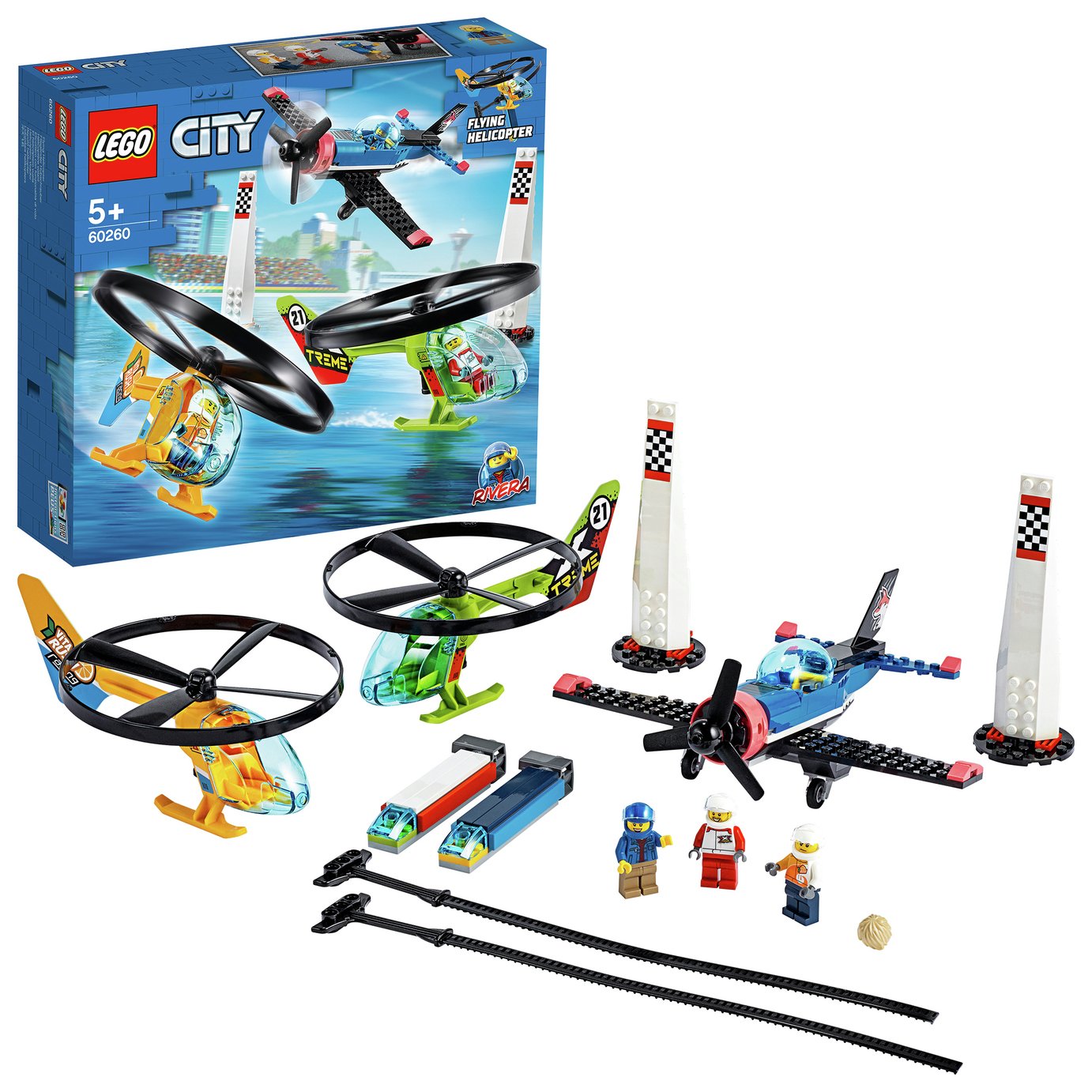 LEGO City Airport Air Race Toy Plane & Helicopters Set 60260 Review