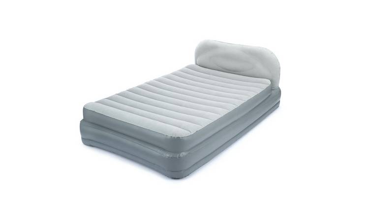 Double air bed outlet with headboard