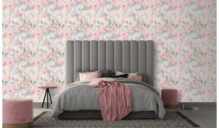 Arthouse Oil Paint Floral Pink Wallpaper