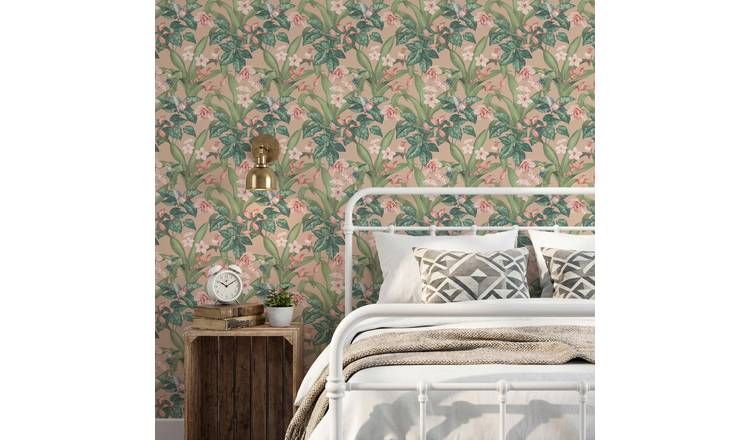 Arthouse Pretty Botanical Soft Pink Wallpaper