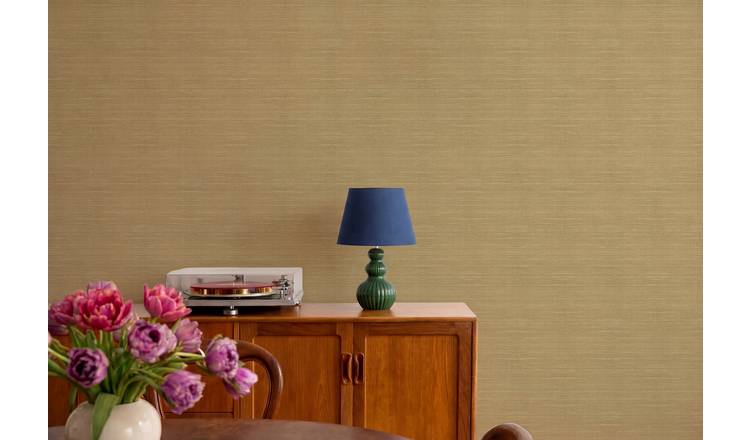 Arthouse Raffia Texture Rust Wallpaper