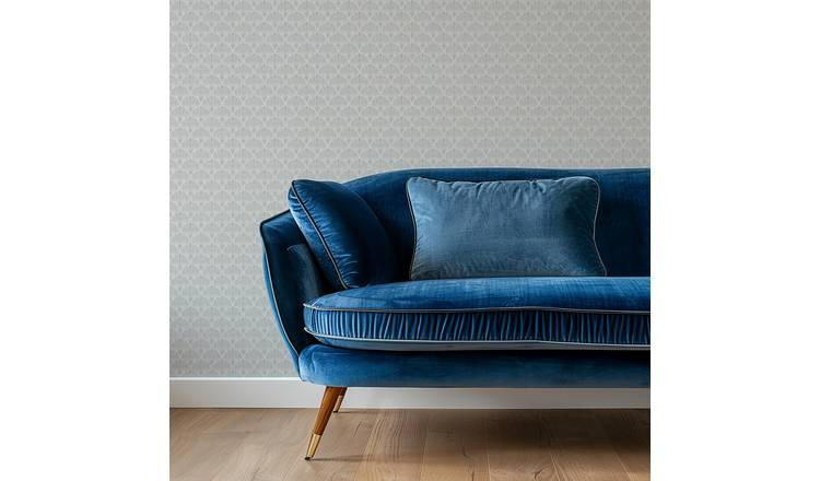 Arthouse Scallop Shells Blue Wallpaper