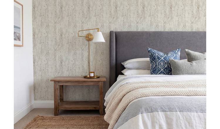 Arthouse Wood Grain White Wallpaper