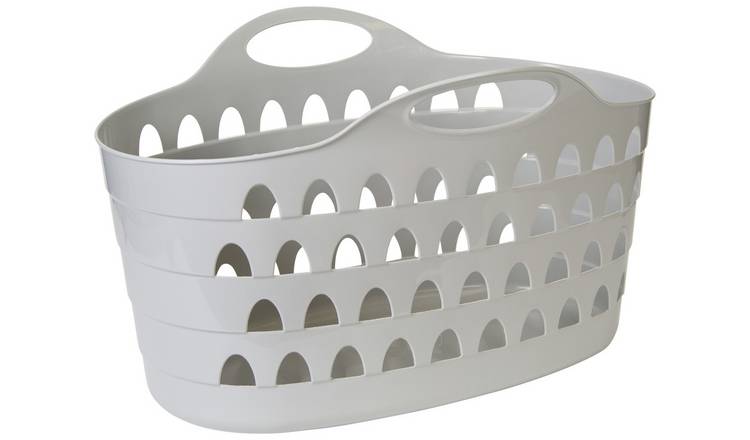 Buy Strata 60 Litre Flexible Laundry Basket Grey Laundry baskets