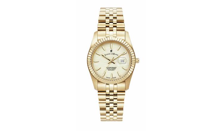 Jacques Du Manoir Inspiration Passion Ladies Gold Stainless Steel Bracelet Watch