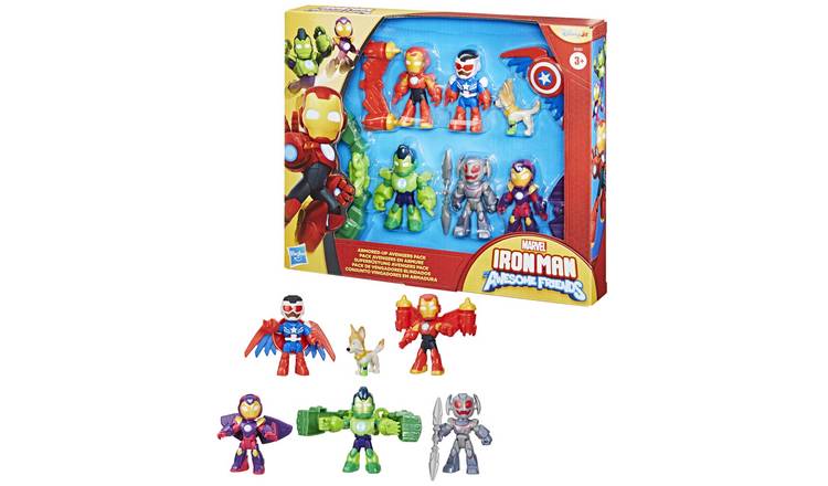 Marvel Iron Man Armored Up Avengers Action Figure Pack