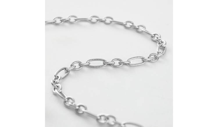 Revere 925 Sterling Silver Flat Anchor Necklace