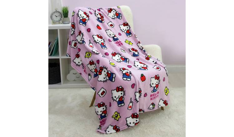 Hello Kitty Hello Fleece Throw - Pink - 150x100cm