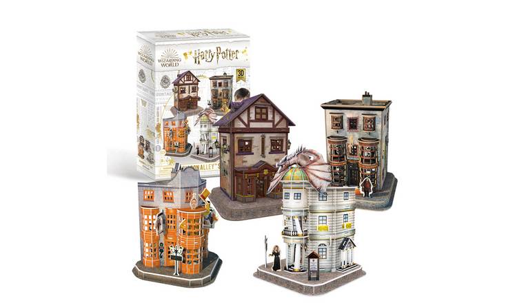 Buy Harry Potter Diagon Alley 4 In 1 3d Puzzle Set Gifts For Him Argos