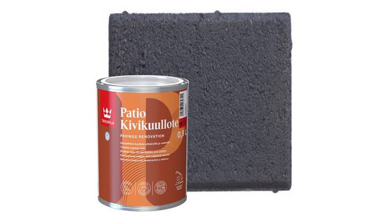 Tikkurila Patio Paving Stain Matt Paint 1L - Dark Grey