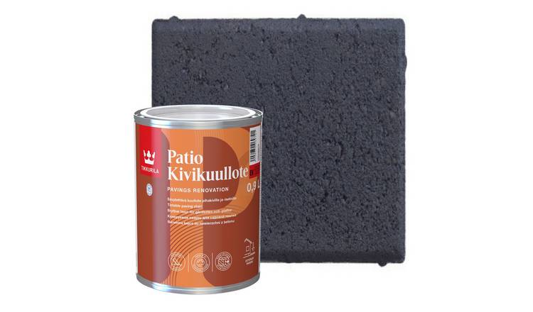 Tikkurila EK04 Patio Paving Stain Matt Paint 1L - Dark Grey