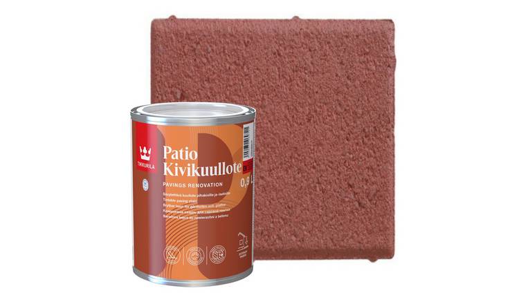 Tikkurila EK08 Patio Paving Stain Matt Paint 1L - Red
