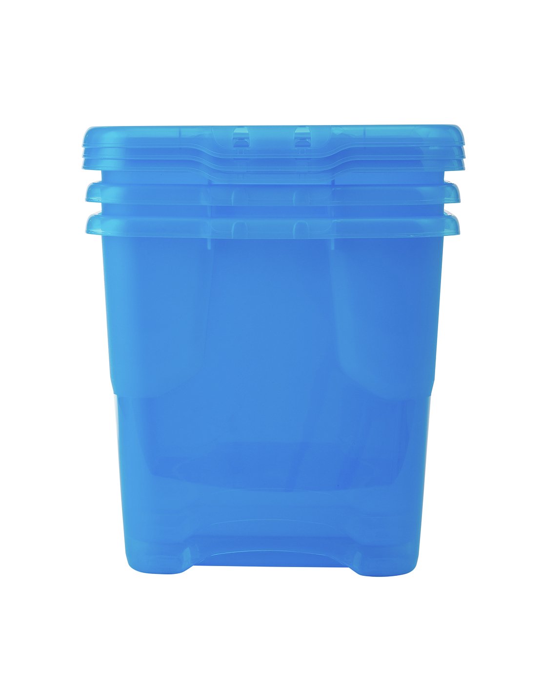 Strata Set of 3 24 Litre Blue Curve Storage Boxes Reviews