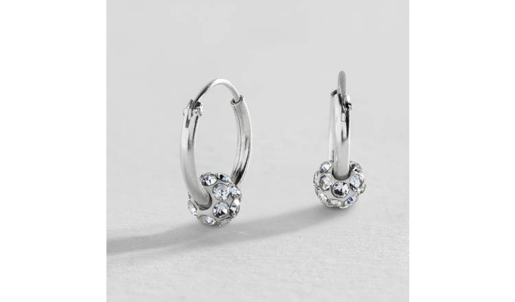 Platinum store earrings argos