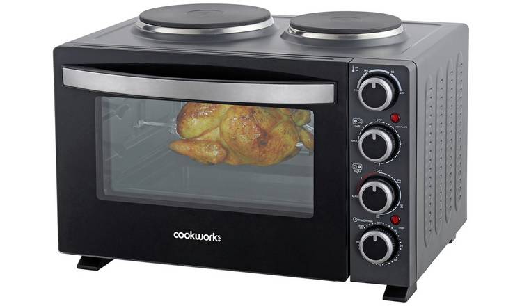 Cookworks 28l mini store oven with hob