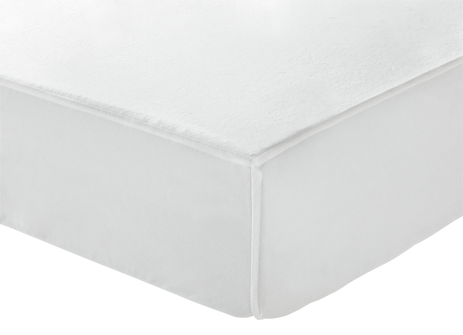 Argos Home Soft Cotton Waterproof Mattress Protector Double